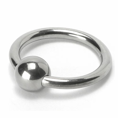 Master Series Steel Ball Head Ring for Enhanced Sensations