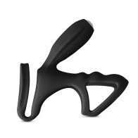 Cockring y Vibrador Clitoriano Negro