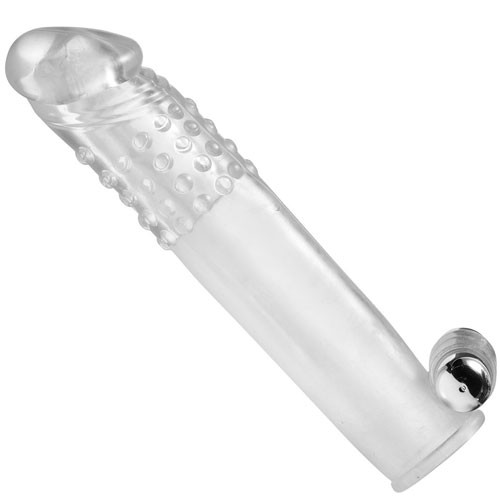 Size Matters Clear Vibrating Penis Sleeve for Enhanced Pleasure