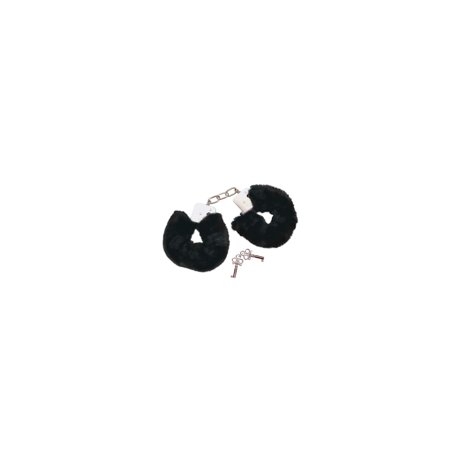 Bad Kitty Black Plush Handcuffs