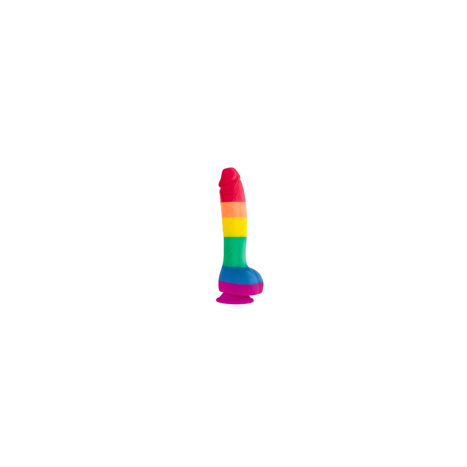 Dildo de Silicona Realista de 8 Pulgadas Edición Orgullosa Colours