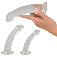 Three Piece Crystal Clear Anal Training Set for Enhanced Pleasure