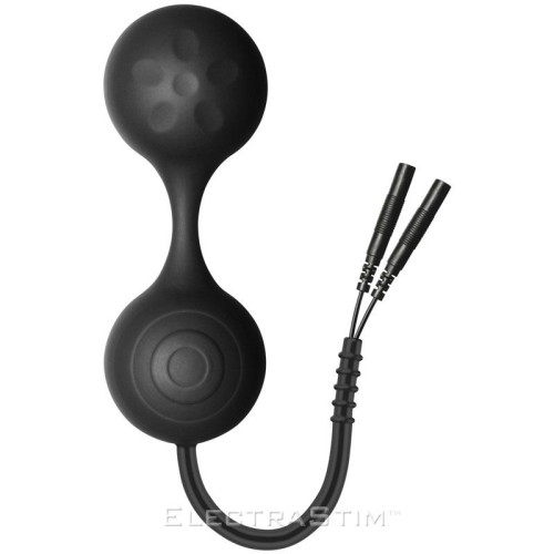 ElectraStim Silicone Noir Lula Bolas de Kegel Electro Jiggle