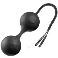 ElectraStim Silicone Noir Lula Bolas de Kegel Electro Jiggle