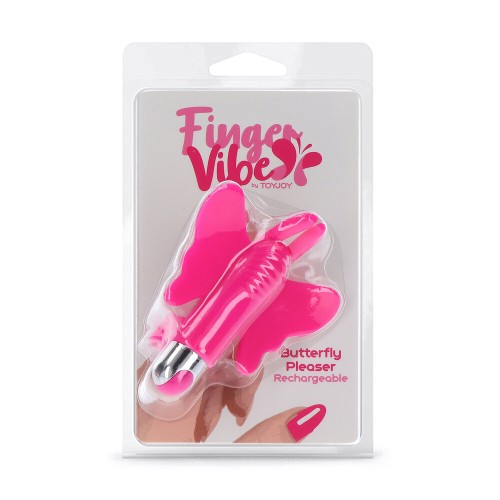 Vibrador de Dedo Recargable ToyJoy Butterfly Pleaser para Máximo Placer