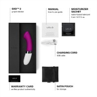 Vibrador Lelo Gigi 2 Rosa Profundo para Punto G