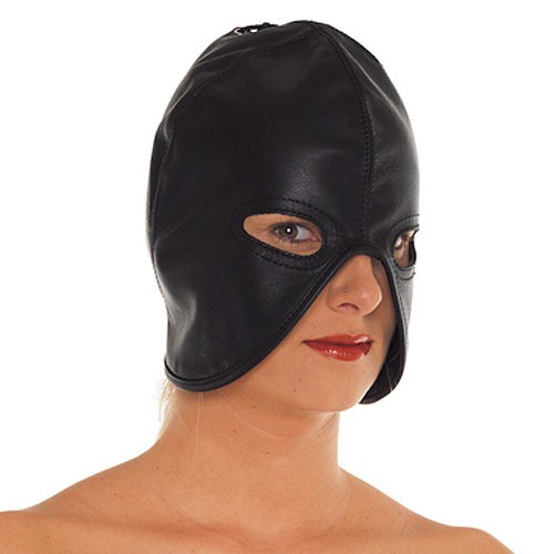 Genuine Leather Head Mask