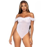 Leg Avenue Off the Shoulder Ruffle Teddy