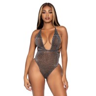 Body de Lurex y Strass Leg Avenue Talla UK 6 a 12