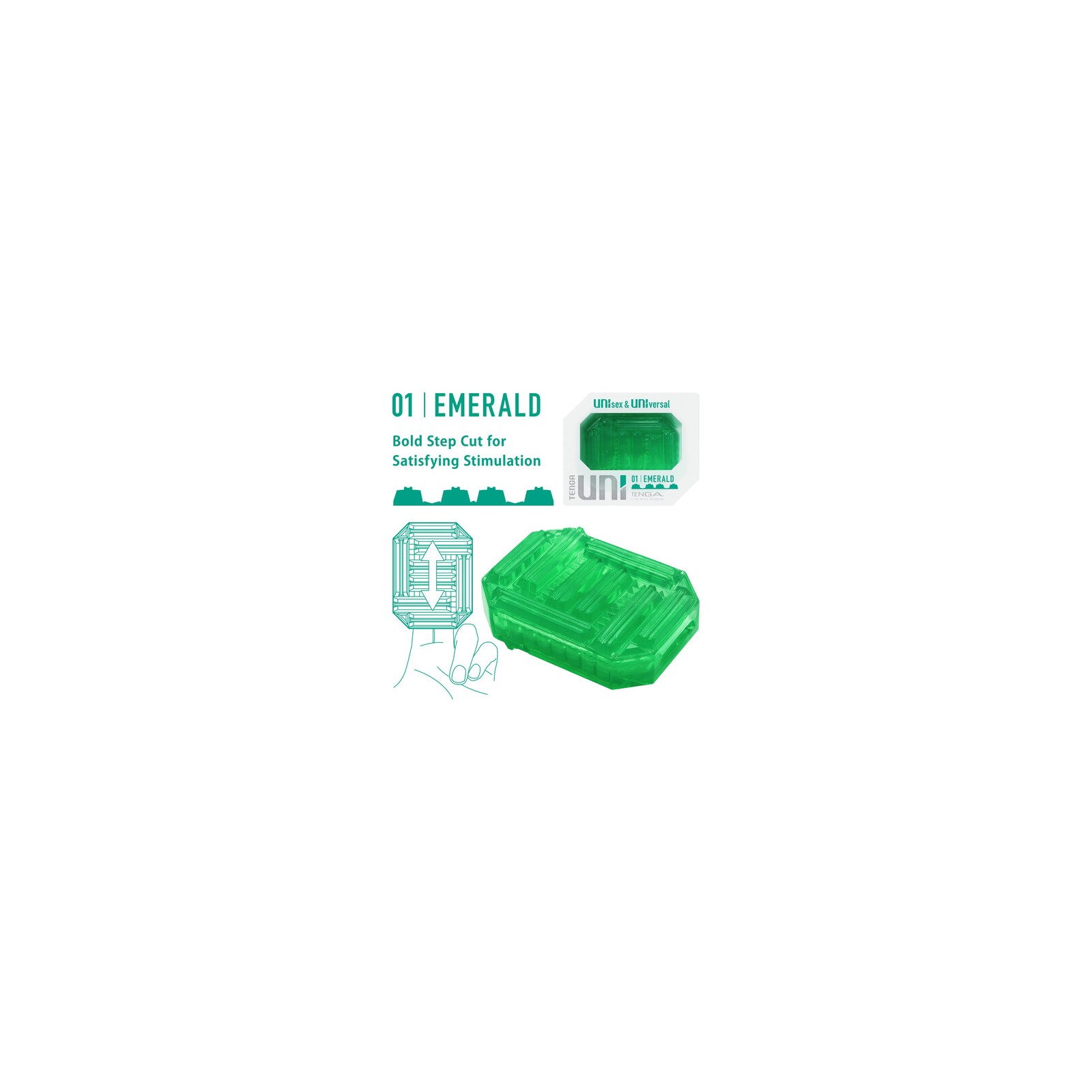 Tenga UNI Emerald Sleeve Masturbator