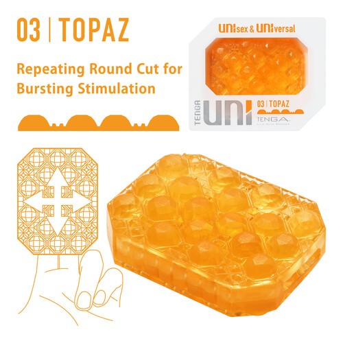 Masturbador Tenga UNI Sleeve Topaz