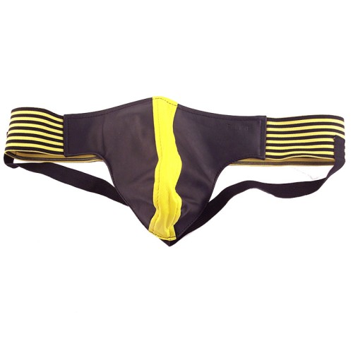 Rouge Garments Black And Yellow Jock for Dynamic Style