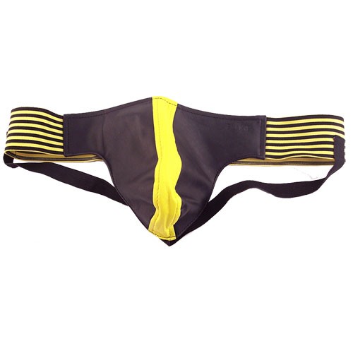 Rouge Garments Black And Yellow Jock for Trendy Enthusiasts