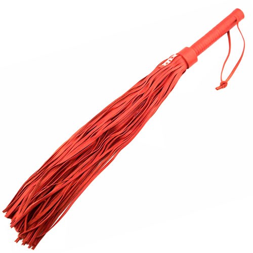 Flogger Grande de Cuero Rojo Rouge Garments