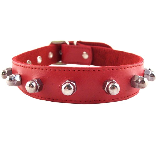 Rouge Garments Red Nut Collar for Intimate Play