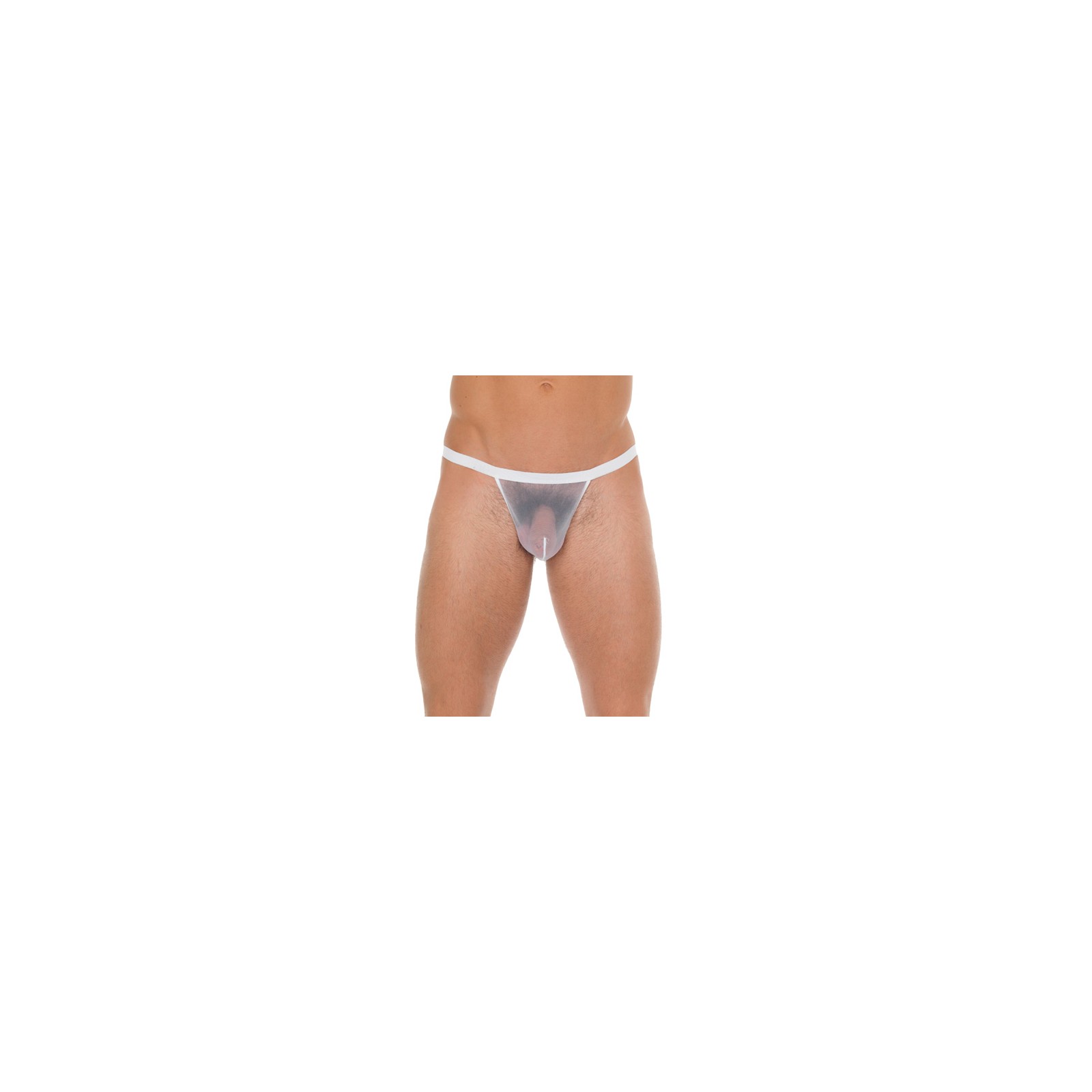 White Mesh Pouch G-String Comfort and Style