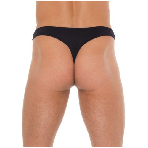 Men's Black G-String with Net Pouch Stylish Design