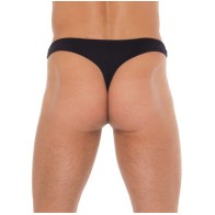 Men's Black G-String with Net Pouch Stylish Design