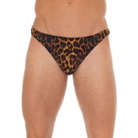 Mens Leopard Print G-String