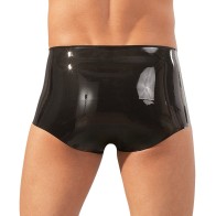 LateX Boxers with Penis Sleeve Black S/M