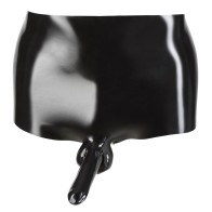 LateX Boxers with Penis Sleeve Black S/M