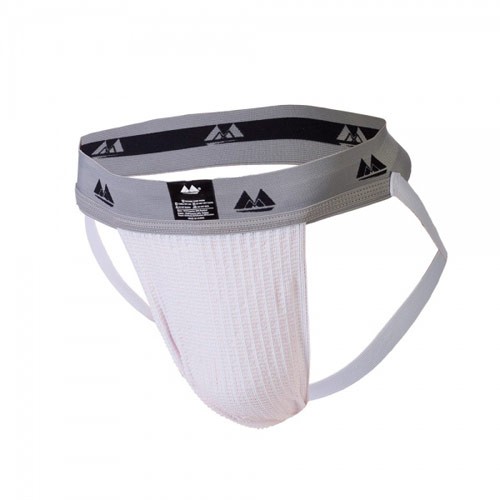 Jockstrap Blanco con Banda de 2 Pulgadas Ropa de Soporte Cómoda