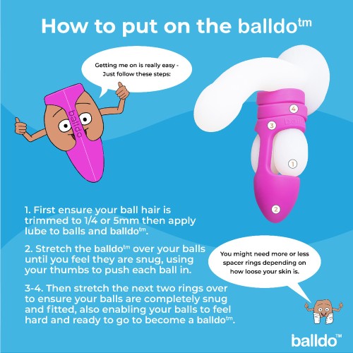 Balldo The World's First Ball Dildo Purple