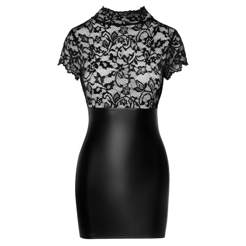 Noir Lace Mini Dress Large