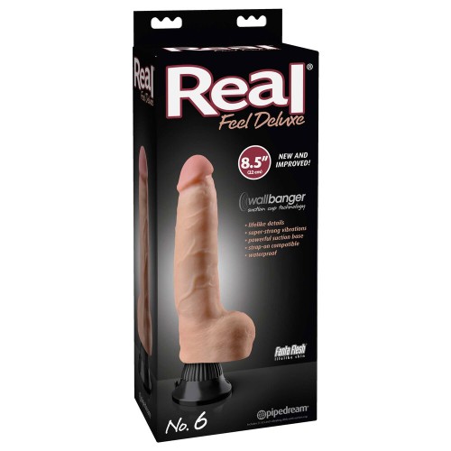 Real Feel Deluxe No 6 Vibrador Falo Flesh