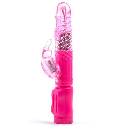 Vibrador Conejo Rosa Básico para Doble Estimulación