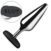 Plug Anal de Metal y Silicona Master Series Butt Slut