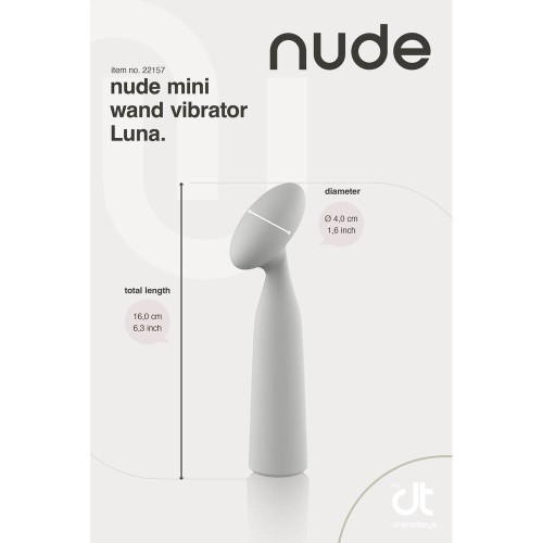 Nude Luna Mini Wand Vibrator - Pure Pleasure