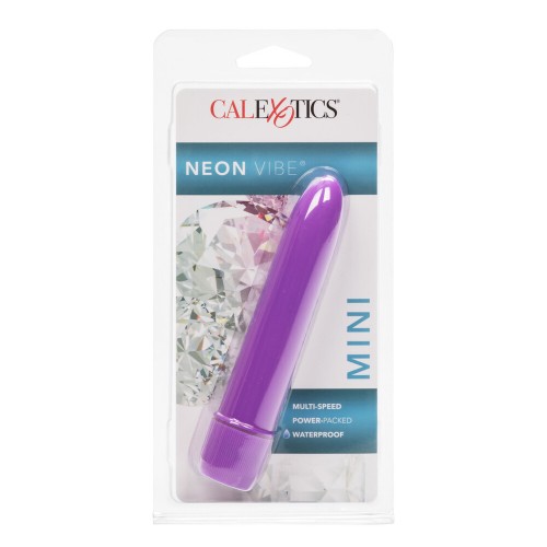 Vibrador Mini Multi Velocidad Neón Morado