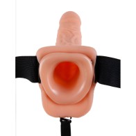 Fetish Fantasy 7 Inch Vibrating Hollow Strap-On for Enhanced Intimacy