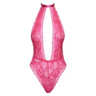 Kissable Halterneck Lace Body Pink S/M