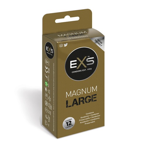 Preservativos EXS Magnum Talle Grande Pack de 12