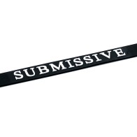 Black Silicone Submissive Collar - Adjustable Style