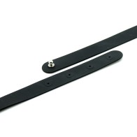 Black Silicone Submissive Collar - Adjustable Style