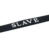 Collar Ajustable de Silicona Negra para Esclavos