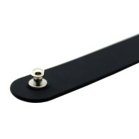 Trendy Black Silicone Bitch Collar for Playful Attitude