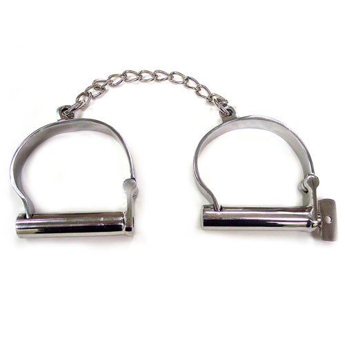 Rouge Stainless Steel Ankle Shackles for Bondage Play