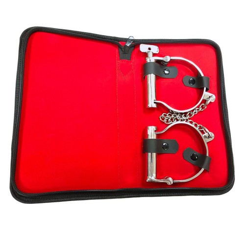 Rouge Stainless Steel Ankle Shackles for Bondage Play