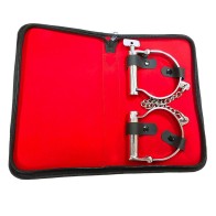 Rouge Stainless Steel Ankle Shackles for Bondage Play