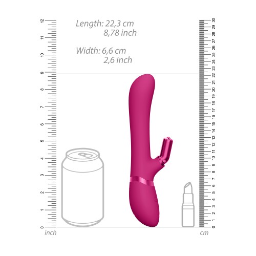 Vibrador Conejito de Doble Acción Intercambiable Vive Chou Rosa