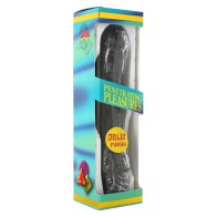 Vibrador de gel negro de 8.5 pulgadas para un placer máximo