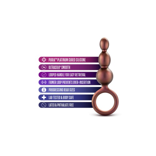 Anal Adventures Matrix Beaded Loop Butt Plug for Intense Pleasure