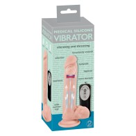 Vibrador de Silicona Médica con Movimiento de Golpes