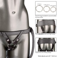 Conjunto Vibrante Real Strap On Crotchless con Probe Vibrante