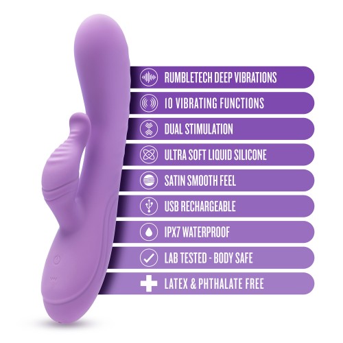 Vibrador Estimulador Dual Potente Blush Evelyn