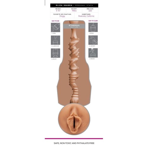 Masturbador Fleshlight de Chicas Eliza Ibarra Textura Etérea Placer Increíble